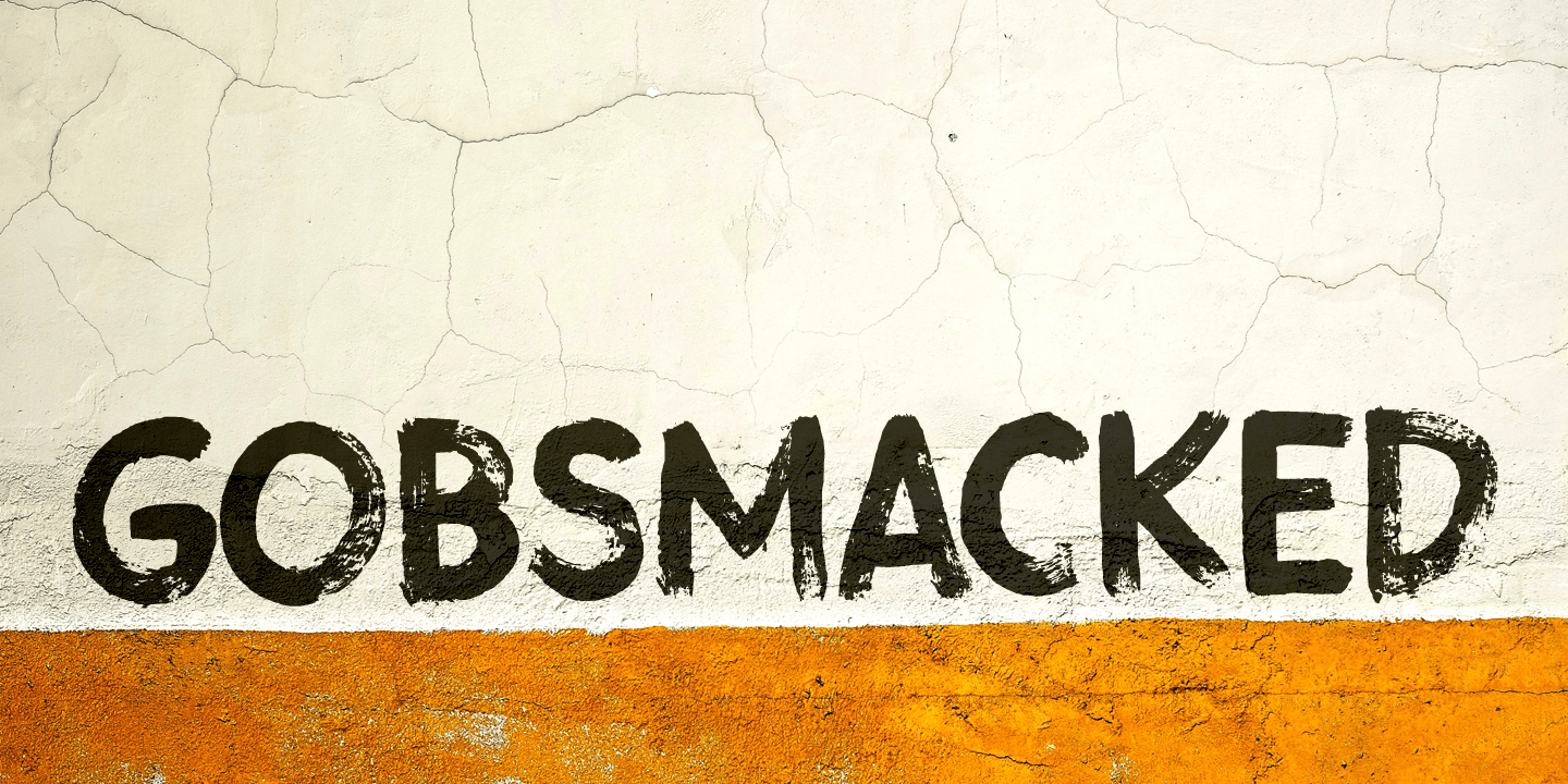 Gobsmacked Font Poster #1