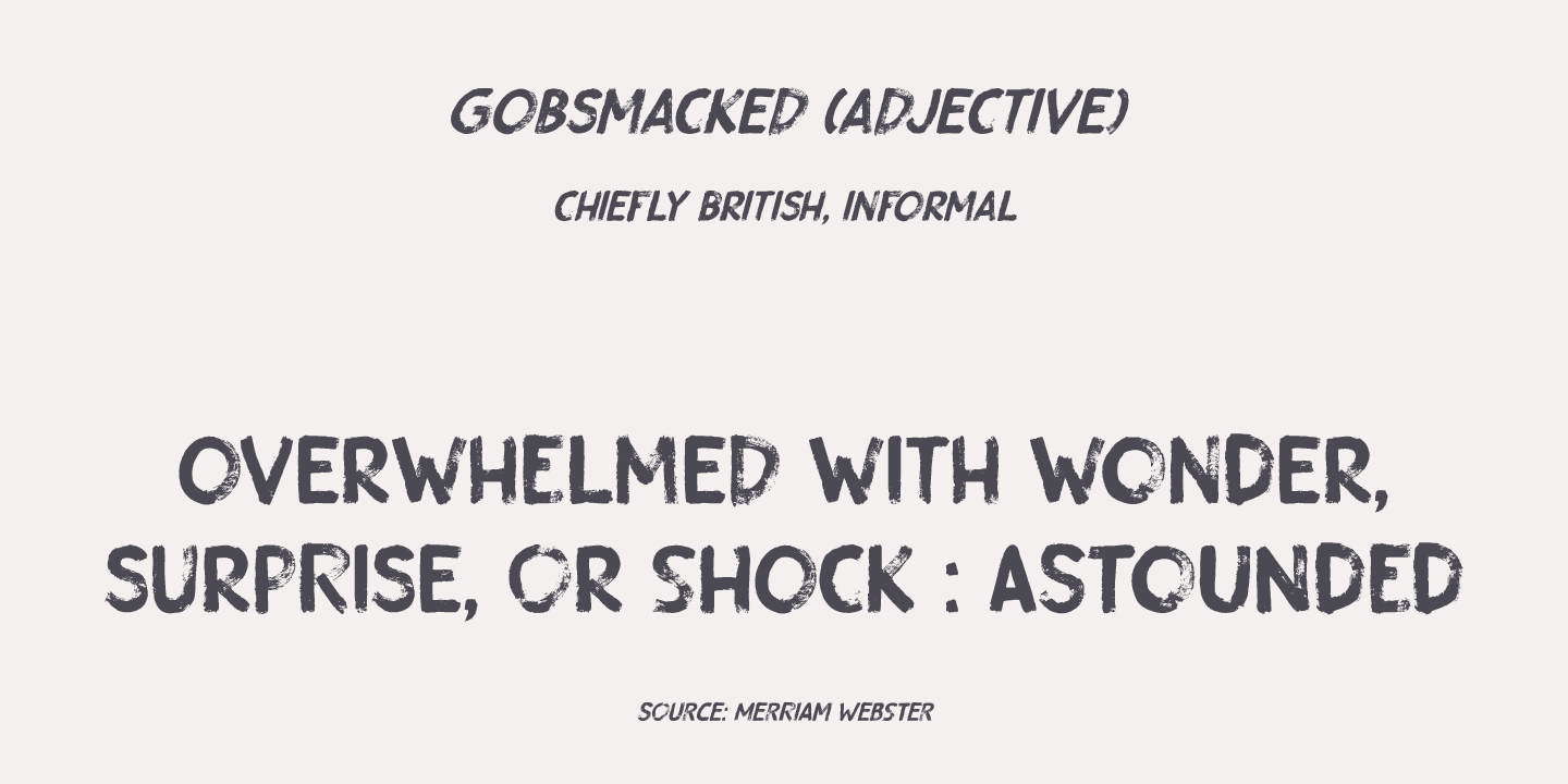 Gobsmacked Font Poster #1