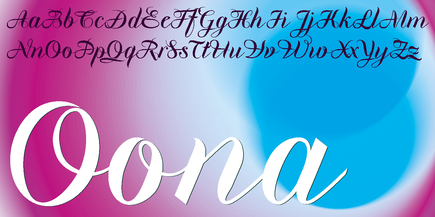 Oona Font Poster #1