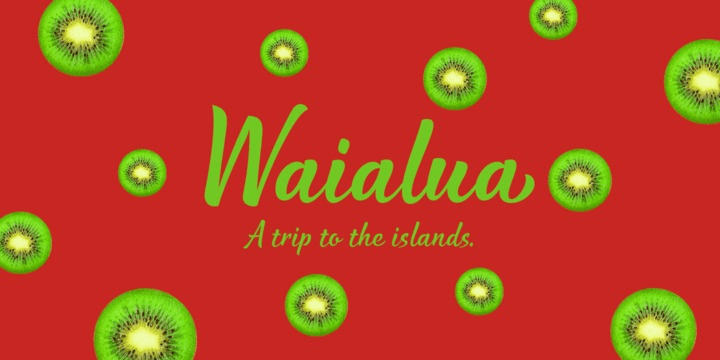 Waialua Font Poster #1