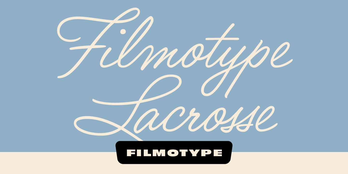 Filmotype LaCrosse Font Poster #1