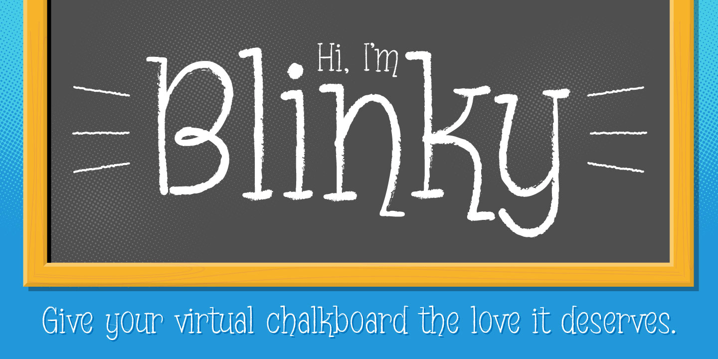 Blinky Font Poster #1