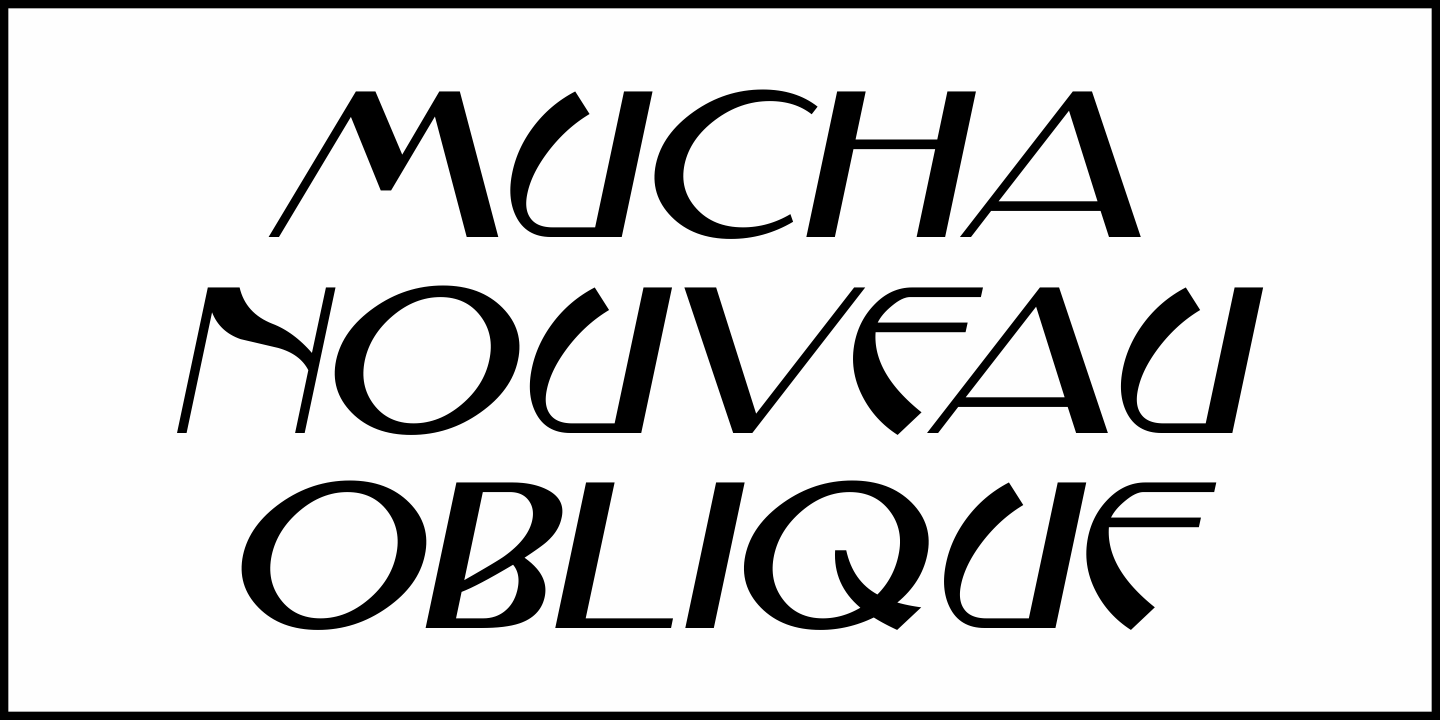 Mucha Nouveau Font Family by Jeff Levine Fonts | Font Bros