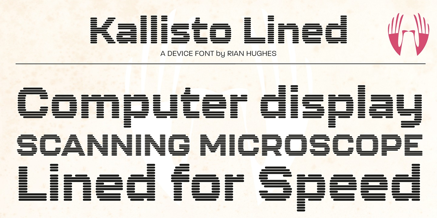 Kallisto Lined Font Poster #1