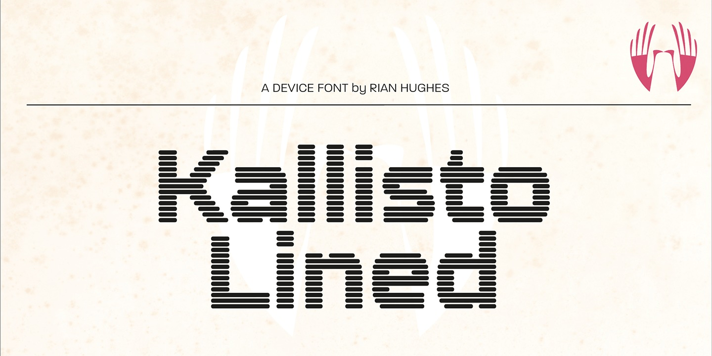 Kallisto Lined Font Poster #1