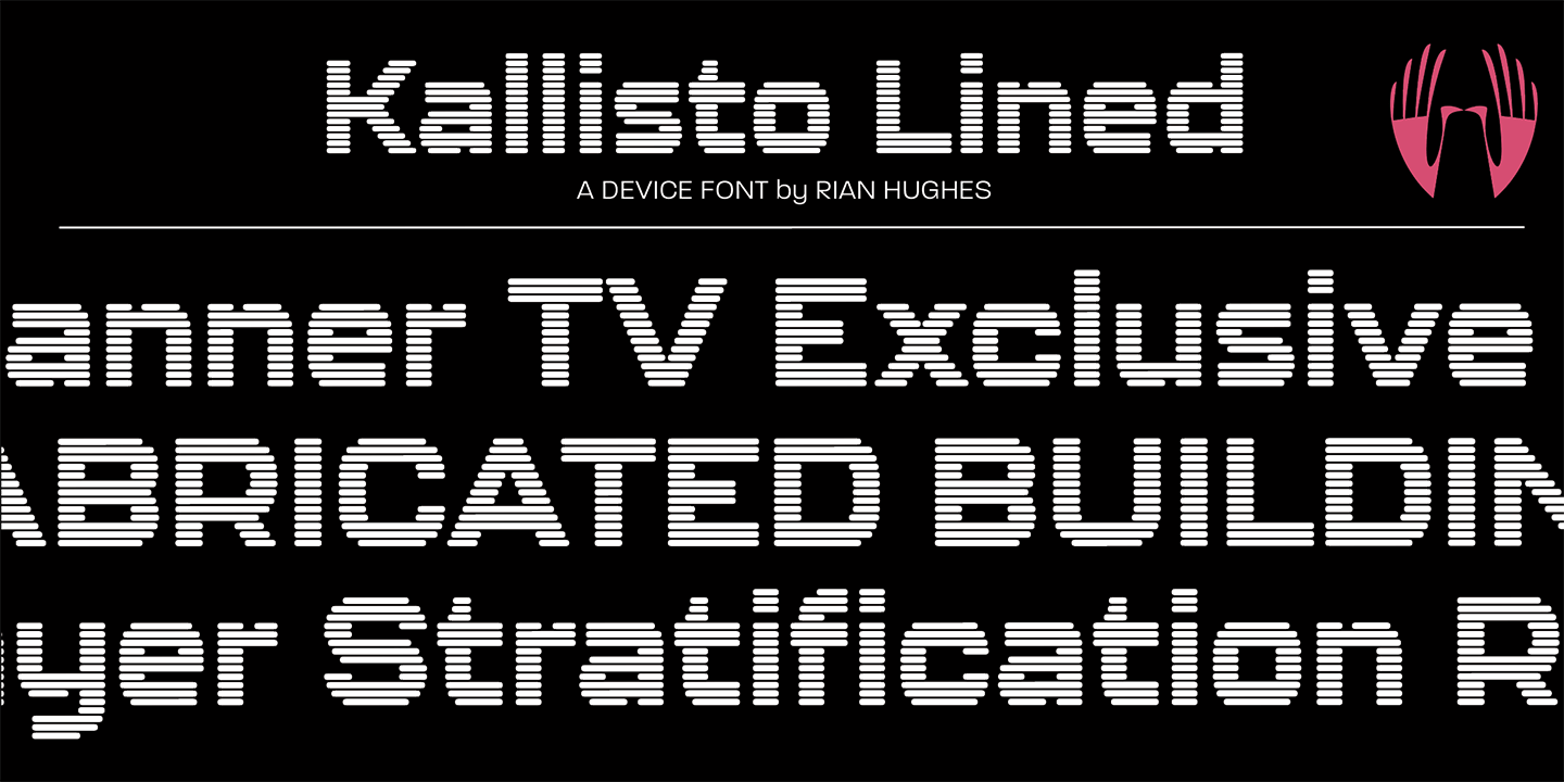 Kallisto Lined Font Poster #1