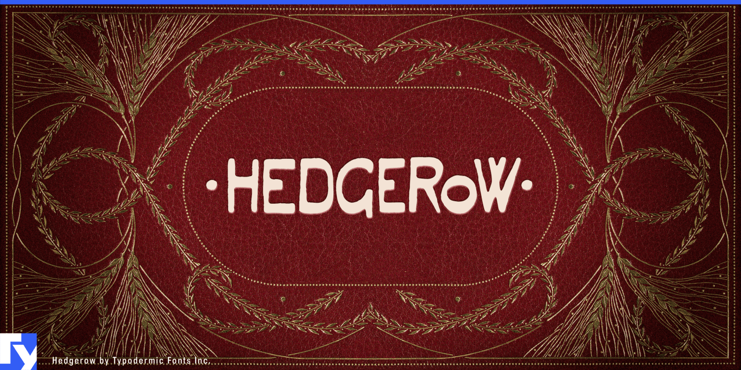 Hedgerow Font Poster #1
