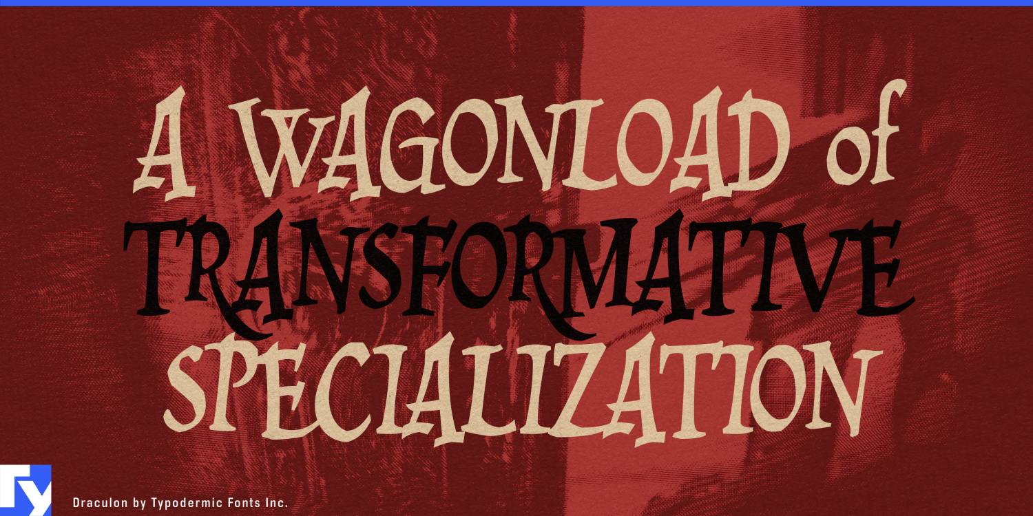Draculon Font Poster #1