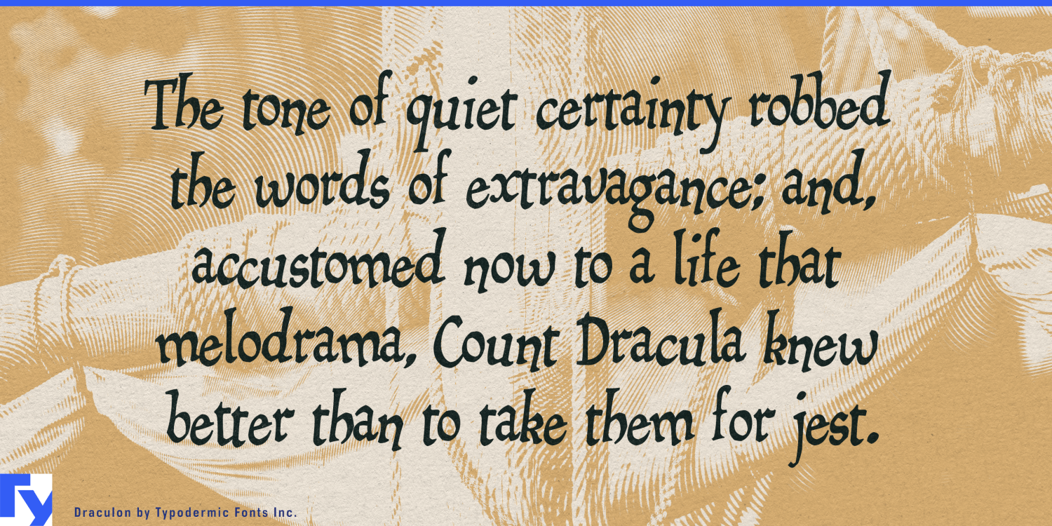 Draculon Font Poster #1