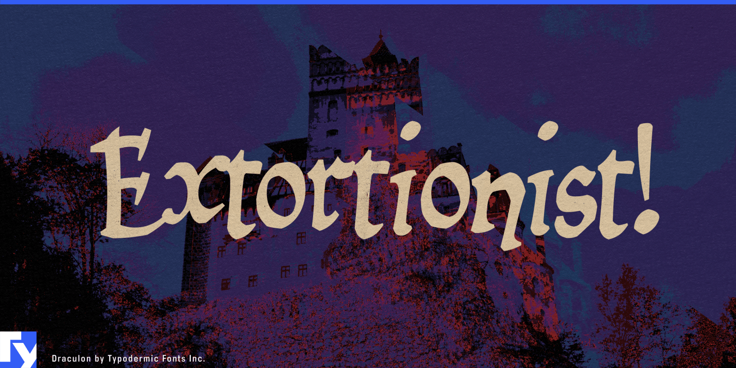 Draculon Font Poster #1