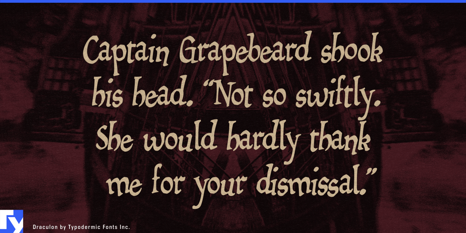 Draculon Font Poster #1