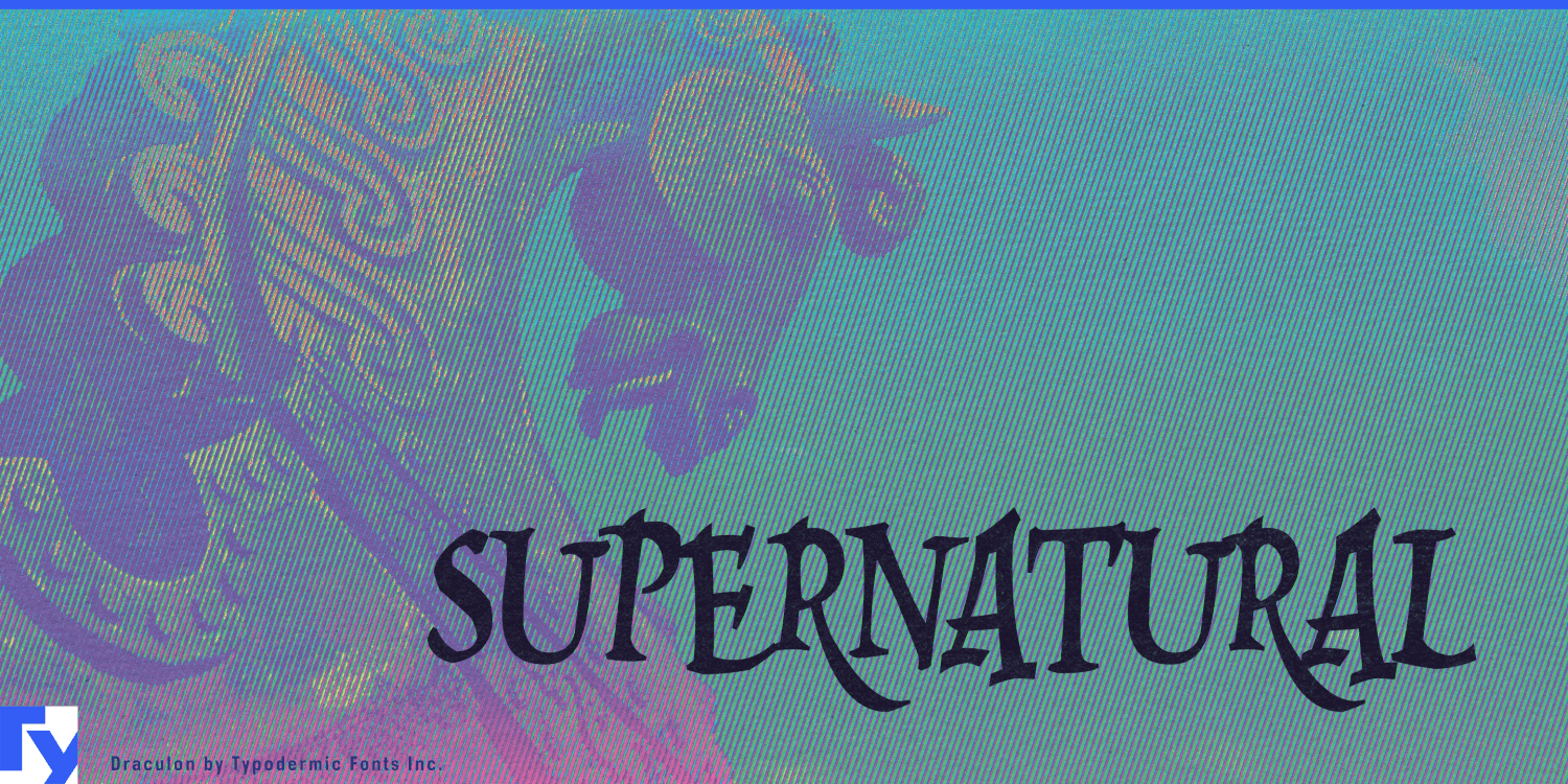 Draculon Font Poster #1