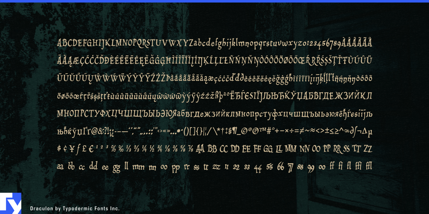 Draculon Font Poster #1