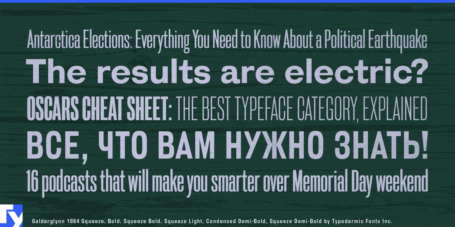 Galderglynn 1884 Font Poster #1