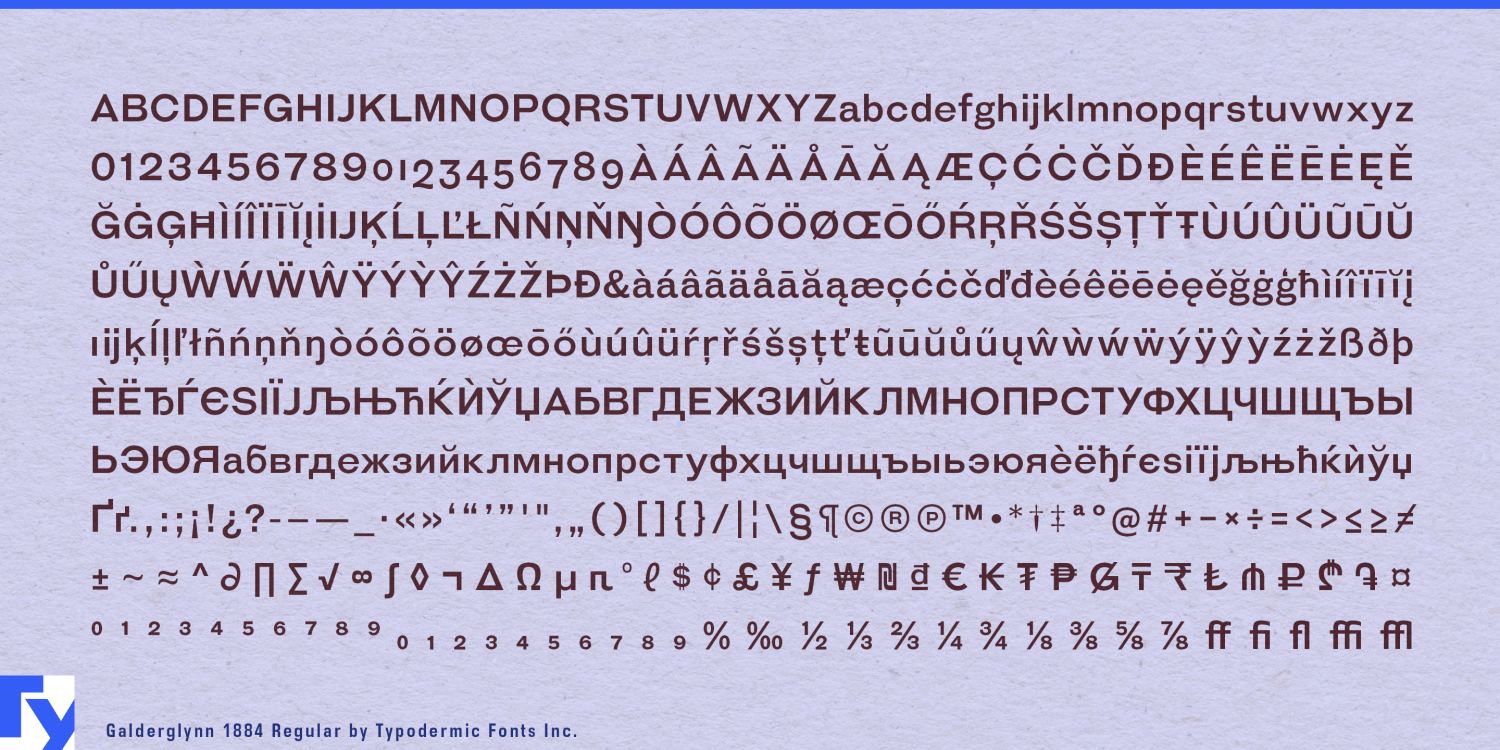 Galderglynn 1884 Font Poster #1