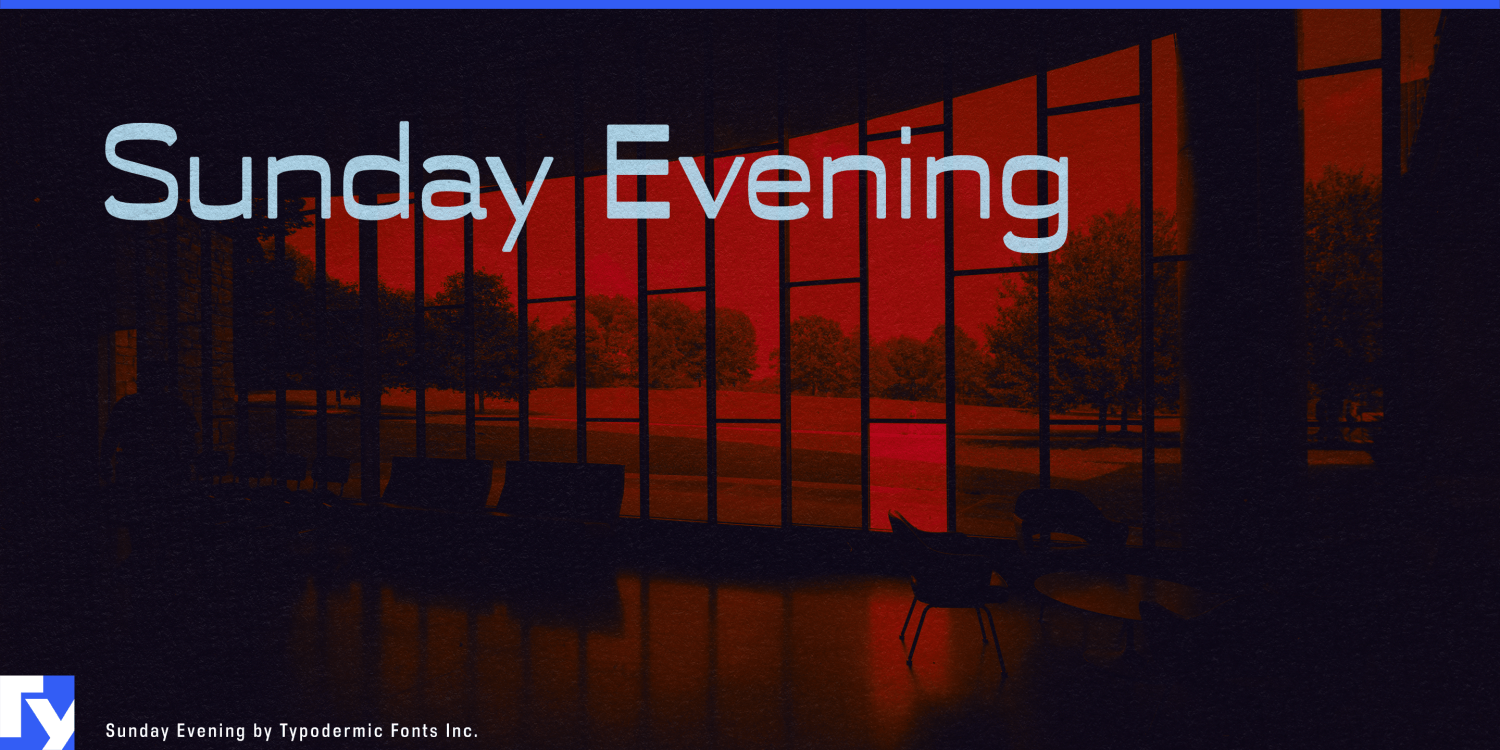 Sunday Evening Font Poster #1