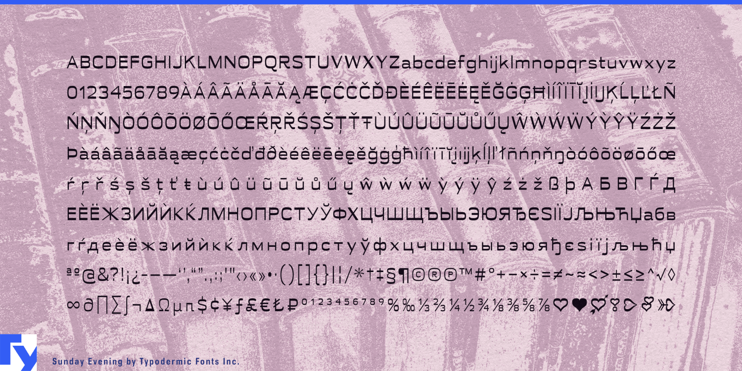 Sunday Evening Font Poster #1