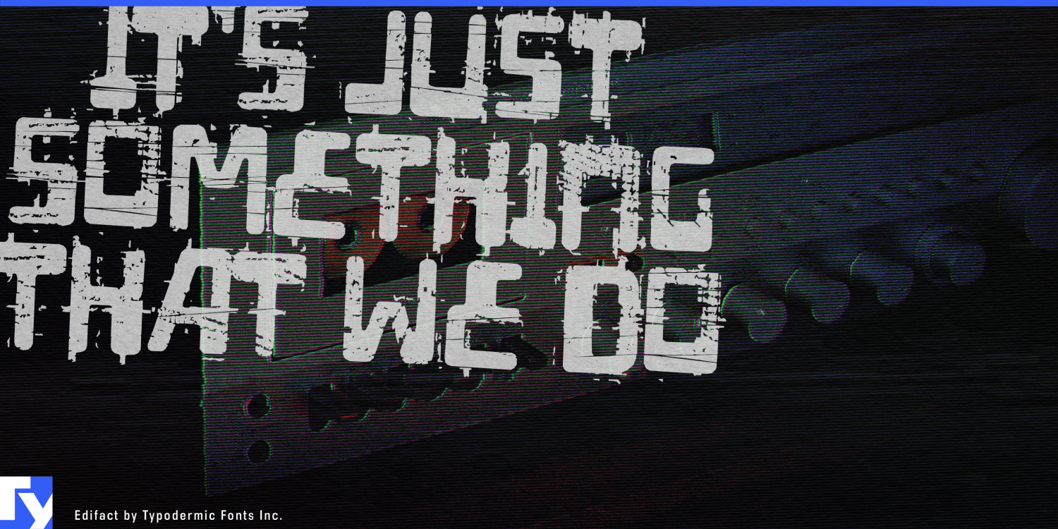 Edifact Font Poster #1