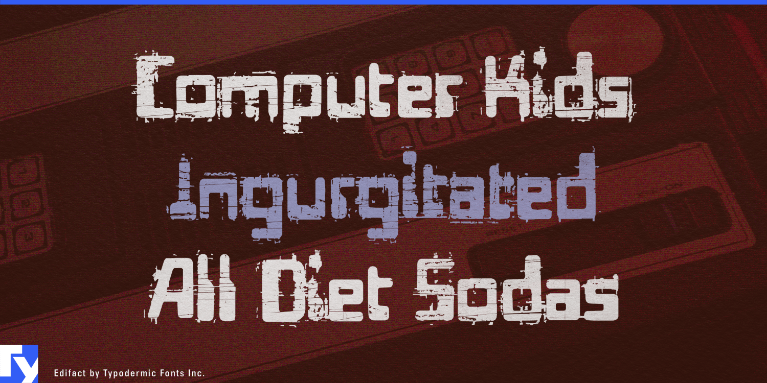 Edifact Font Poster #1