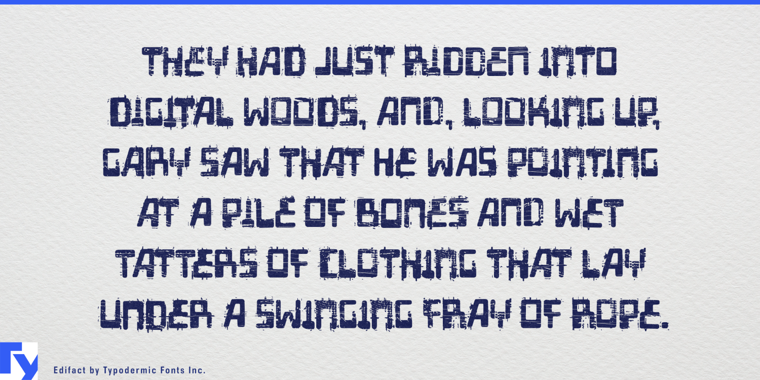 Edifact Font Poster #1