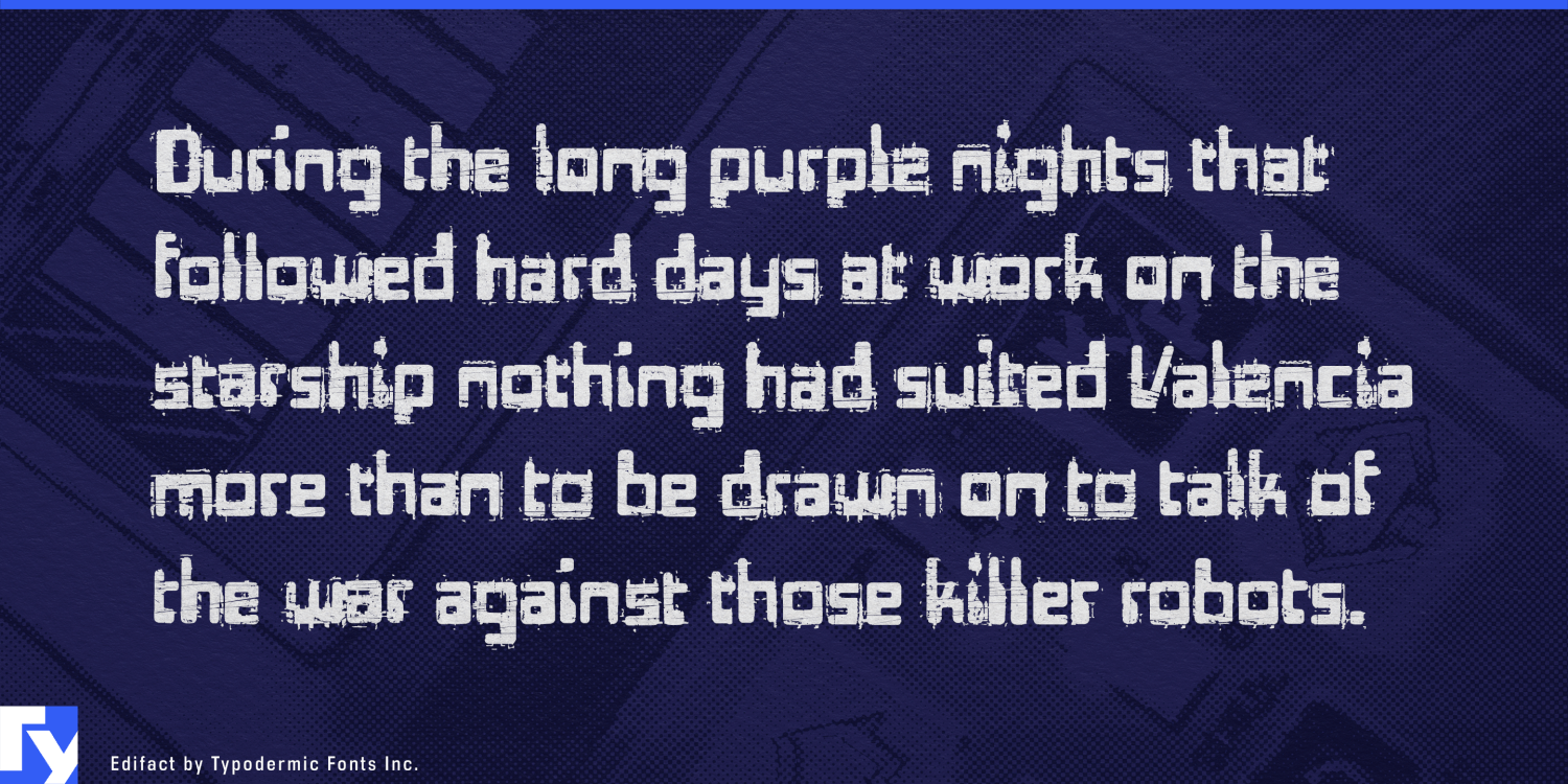 Edifact Font Poster #1
