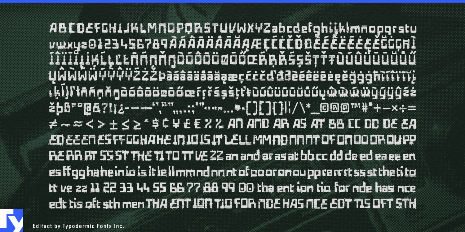 Edifact Font Poster #1