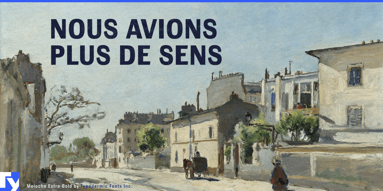 Meloche Font Poster #1