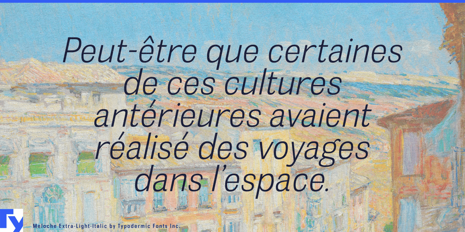 Meloche Font Poster #1