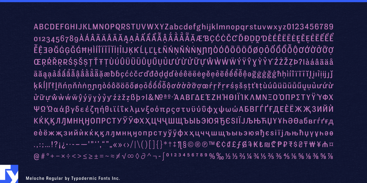 Meloche Font Poster #1