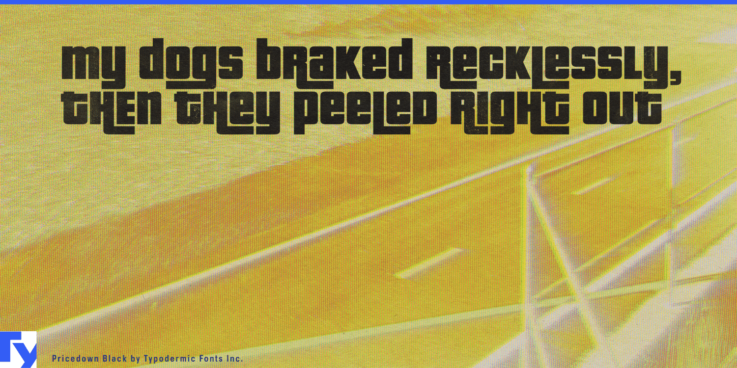 Pricedown Font Poster #1