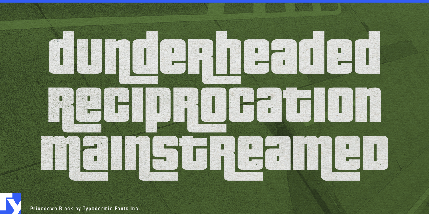 Pricedown Font Poster #1