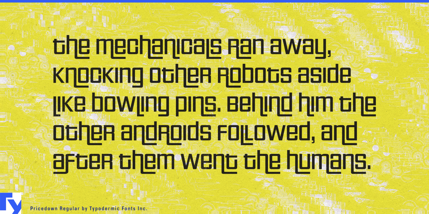Pricedown Font Poster #1