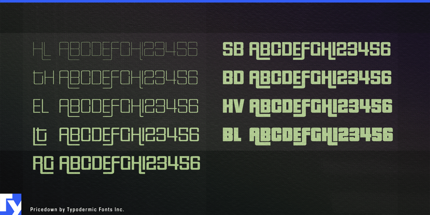 Pricedown Font Poster #1
