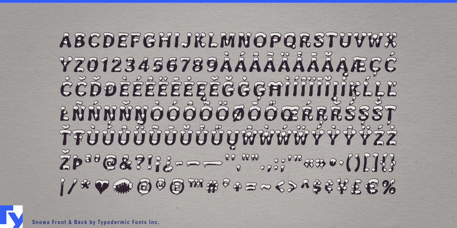 Snowa Font Poster #1