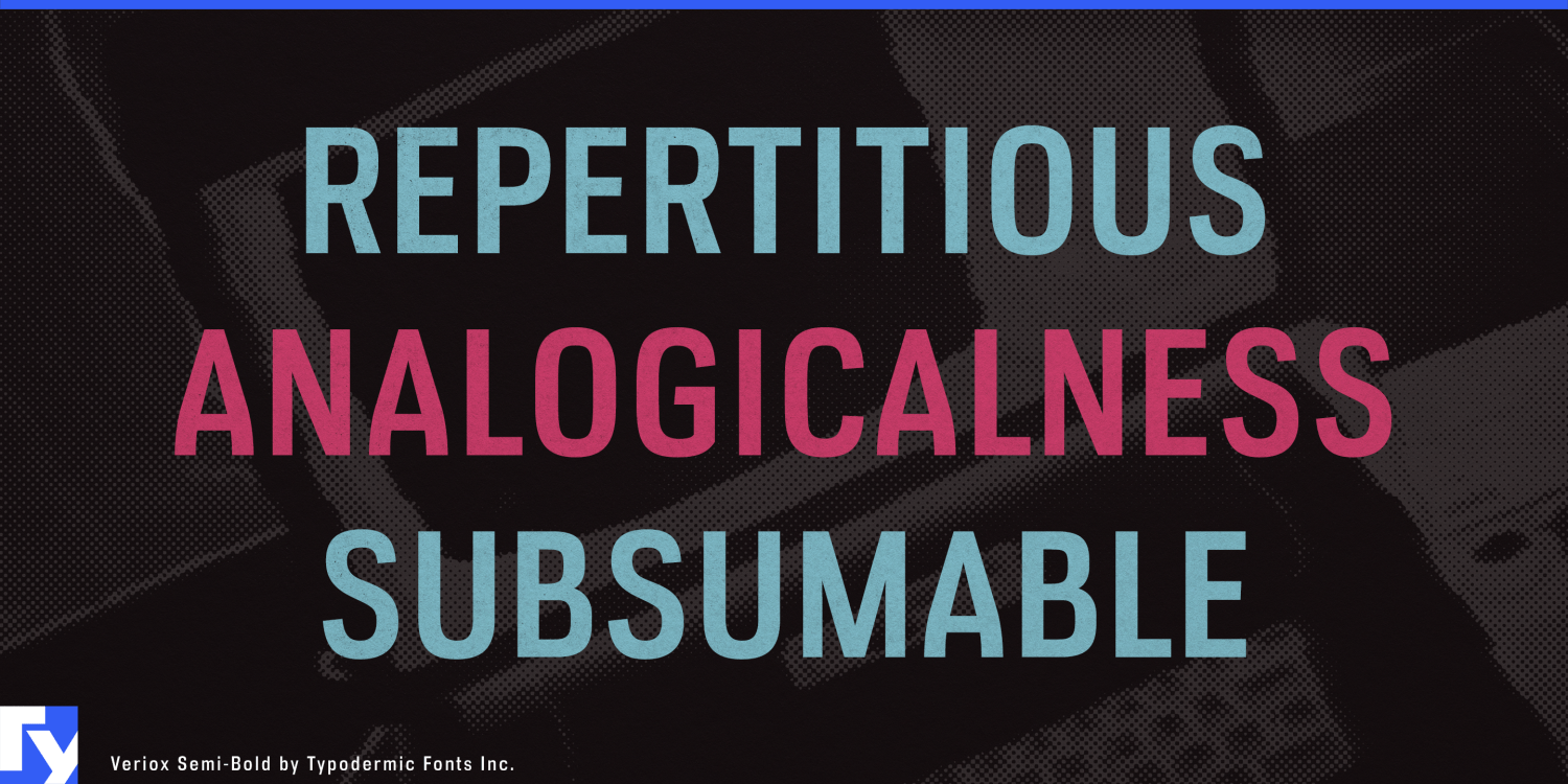 Veriox Font Poster #1