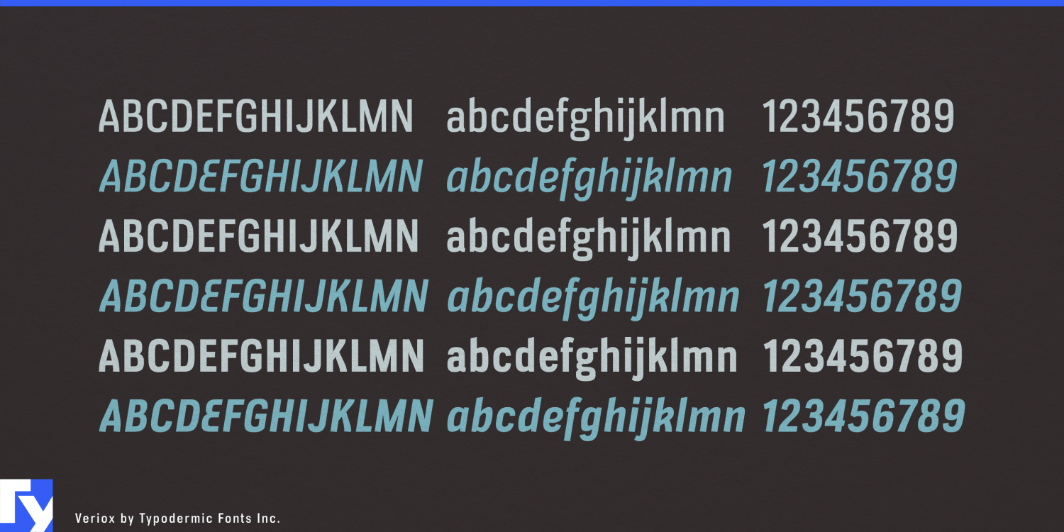 Veriox Font Poster #1