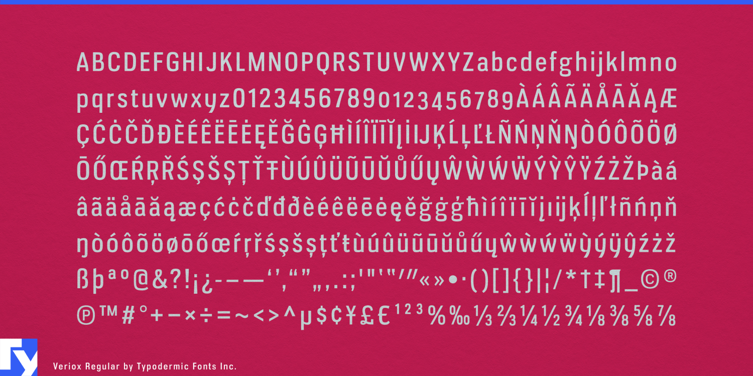 Veriox Font Poster #1