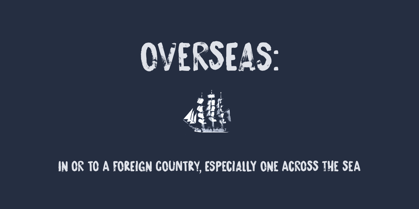 Overseas Font Poster #1