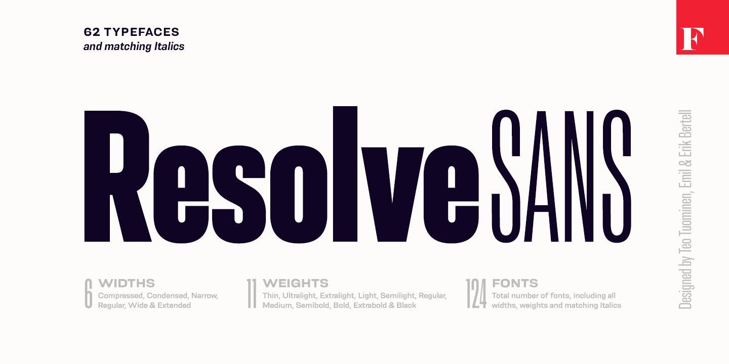 Resolve Sans Font Family Poster