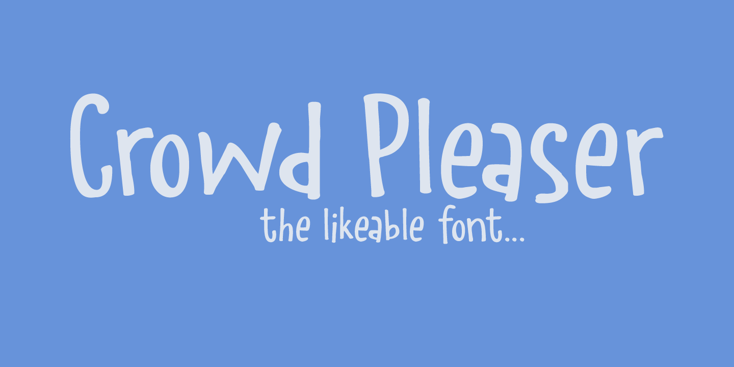 Crowd Pleaser Font Poster #1