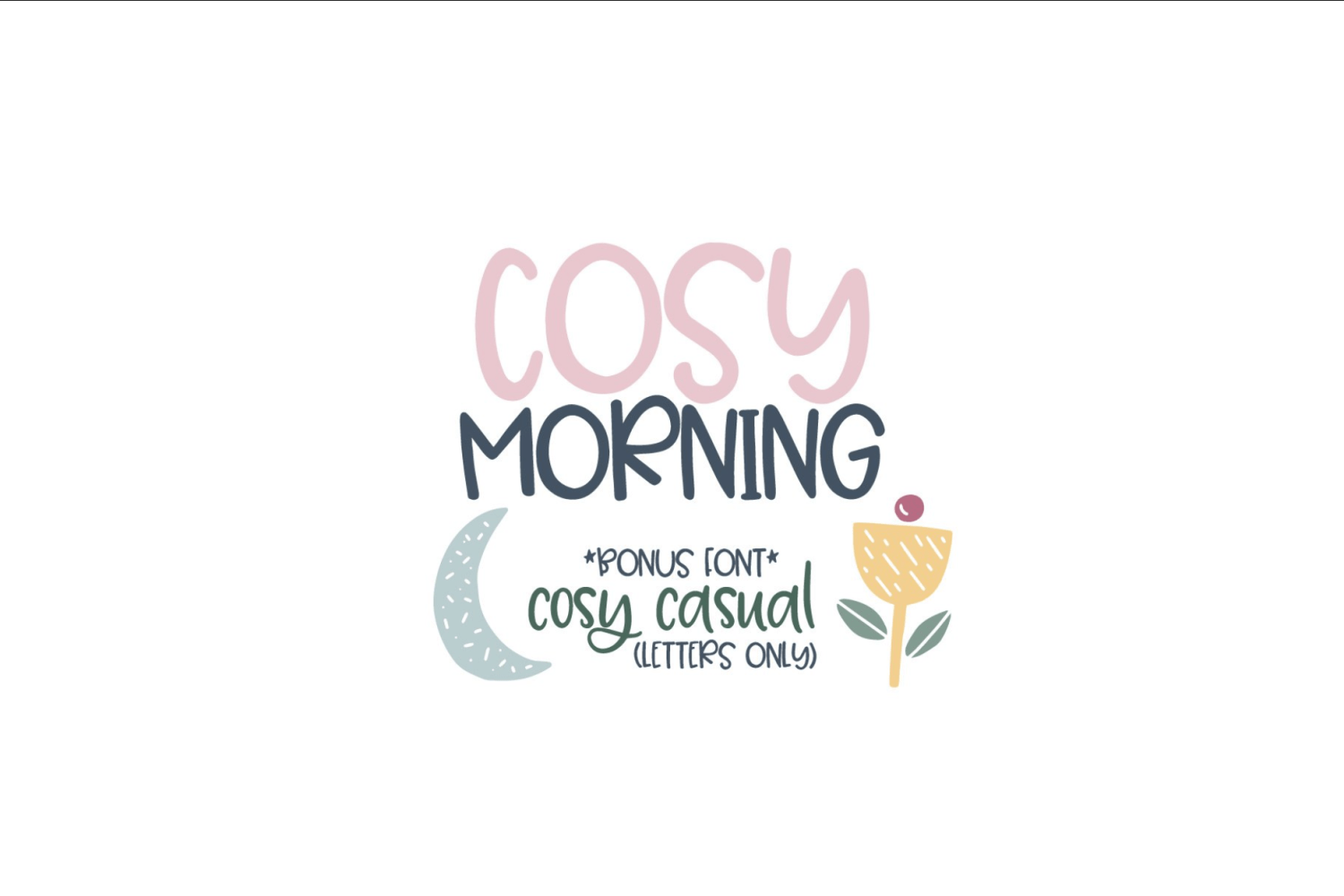 Cosy Morning Font Duo Font Family Poster