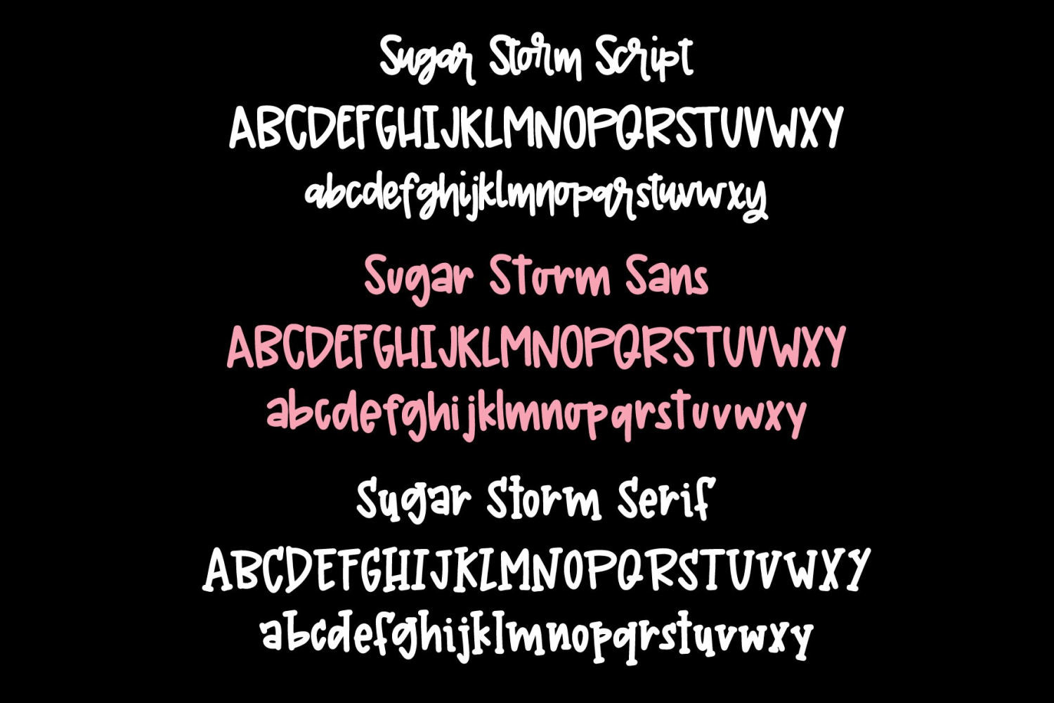 Sugar Storm Font Poster #1