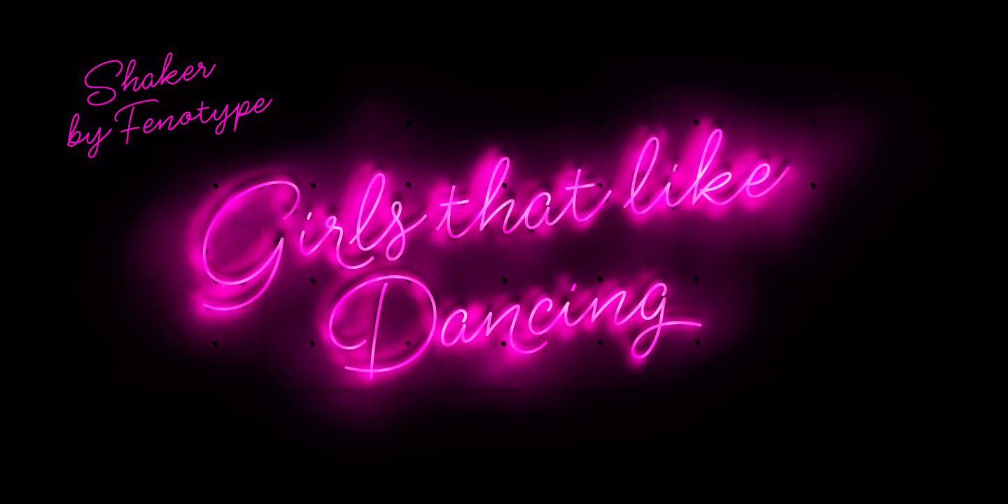 Shaker Font Poster #1