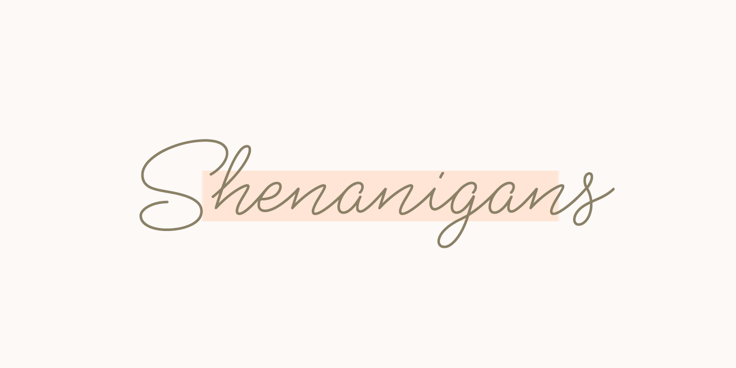 Shaker Font Poster #1