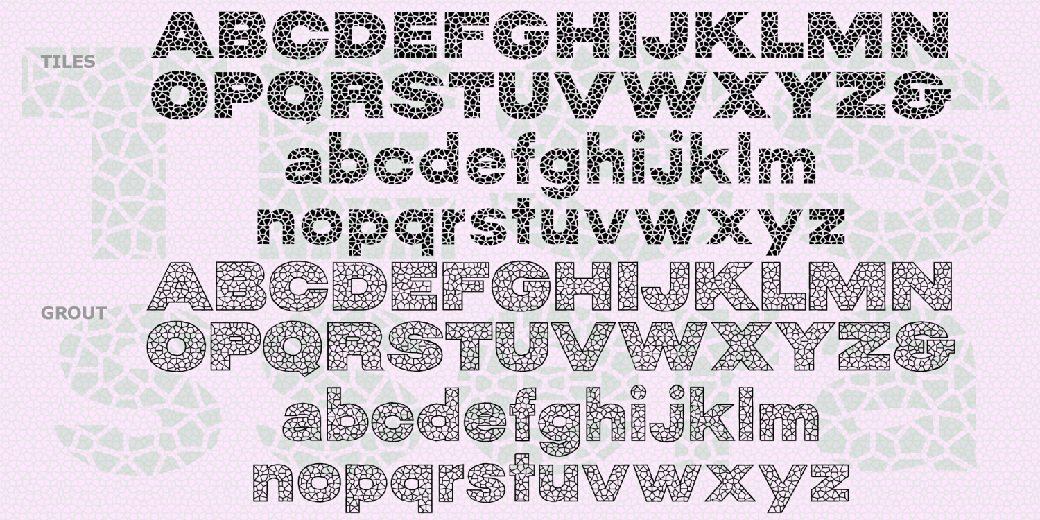 Tessera Font Family Poster