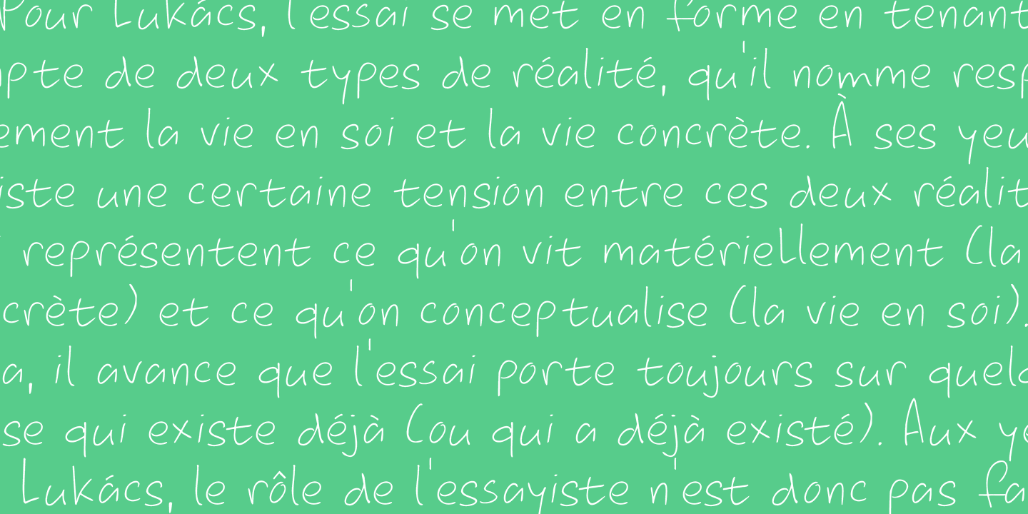 Mon Petit Cahier Font Poster #1