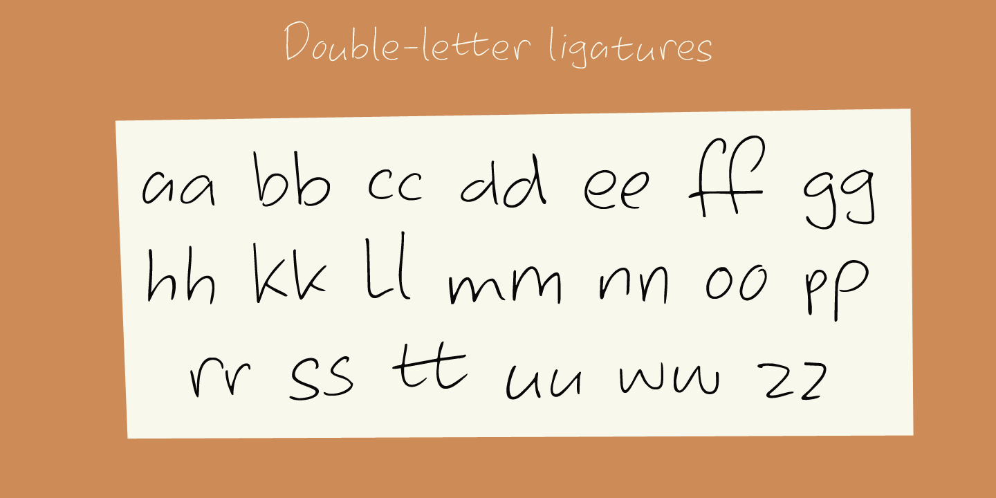 Mon Petit Cahier Font Poster #1