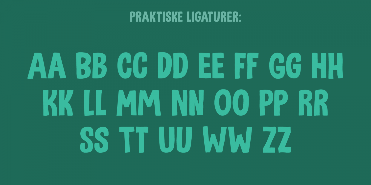 Utroligt Font Poster #1