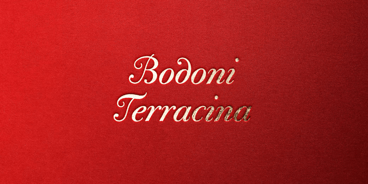 Bodoni Terracina Poster