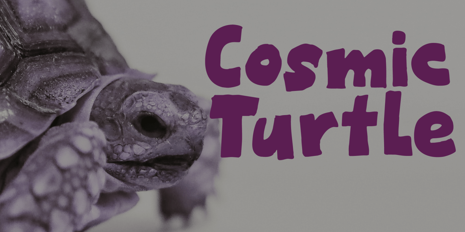 Cosmic Turtle Font Poster #1